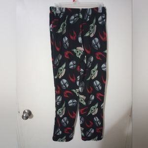 Star wars sleeping pants men's size medium black with Yoda